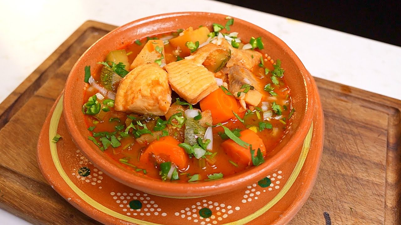 Caldo de Pescado Picosito y Delicioso - 