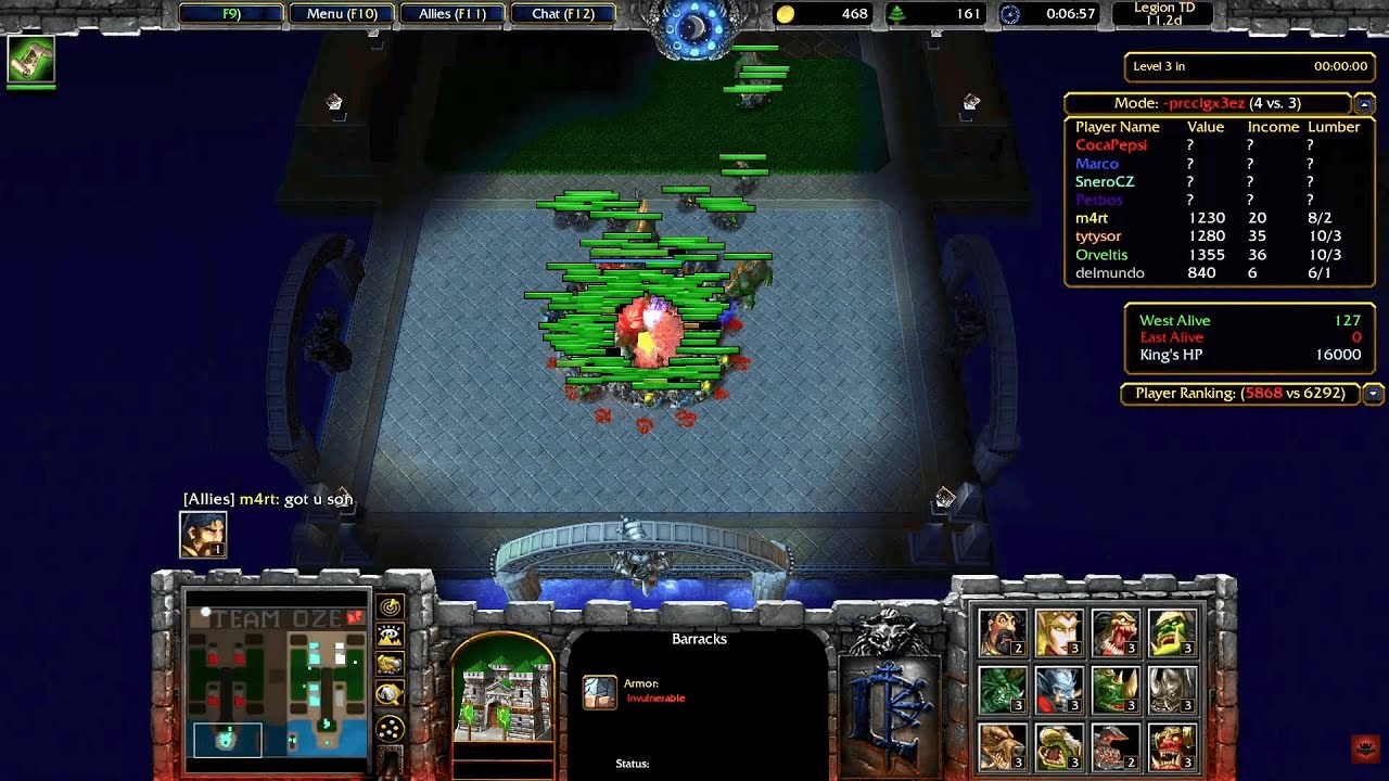 Legion TD – PRCCX3 | Гномы и крестоносцы | 11.2d | Warcraft III
