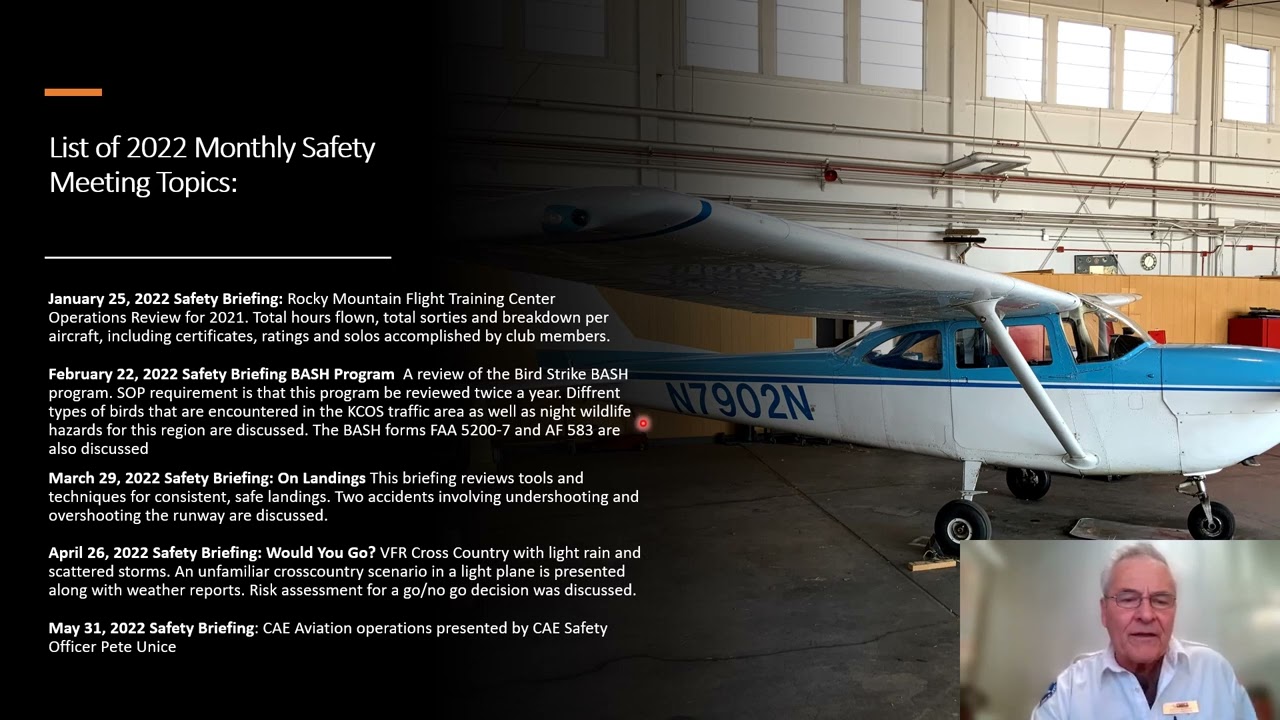 Rocky Mountain Flight Training Center 2022 Operations Review