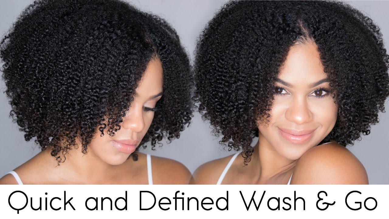 Quick and Defined Wash n Go on Natural Hair