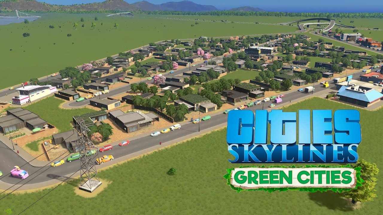 Cities Skylines Green Cities DLC - Зелёный городок! #1