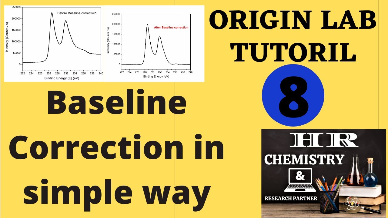 baseline correction in origin||Origin Lab (base line correction of XPS)