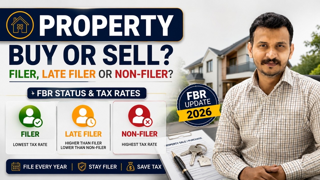 |🔥 Property Buy Sell Karne Wale Zaroor Dekhein |  Filer, Late Filer & Non Filer | Tax Rates 2026 |