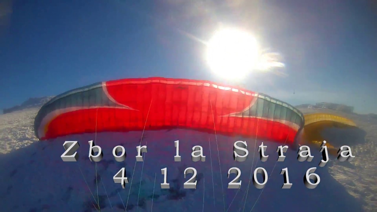 Zbor cu parapanta la Straja Lupeni 4 12 2016