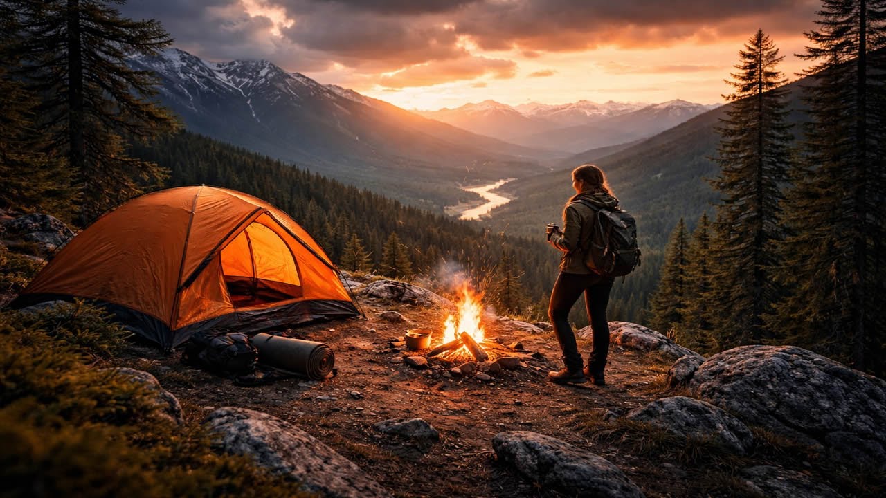 🎥 Forest Silence! 😱 Solo Girl’s Extreme Survival Journey 🌿🏚️