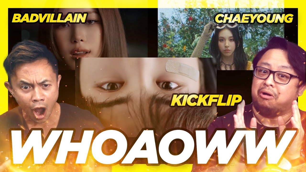 Возвращение K-pop! Реакция на Kickflip «Band Aid», Cheayoung «SHOOT» и Badvillain «THRILLER».