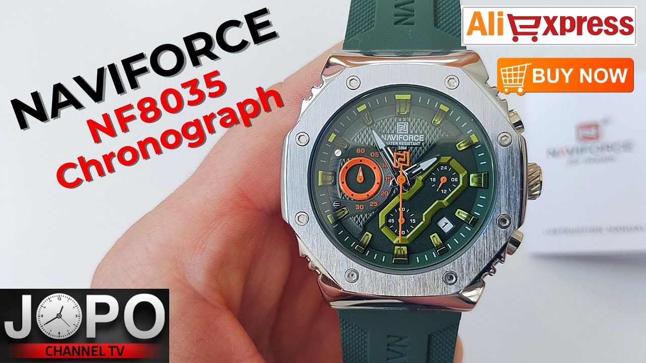 NAVIFORCE NF8035 Fashion Couple Watches Chronograph Watch│Naviforce Watch Review│Subtitles
