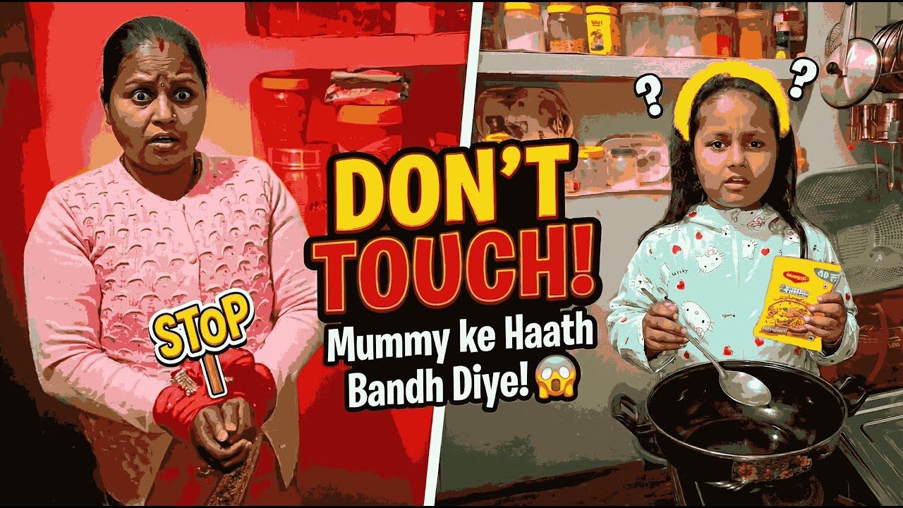Funny Maggi Cooking Challenge: Mummy vs 8-Year-Old Sister (Gone Wrong!) 🍜