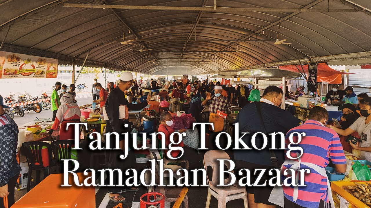 【4k】Tanjung Tokong Bazaar Ramadhan in Penang Malaysia
