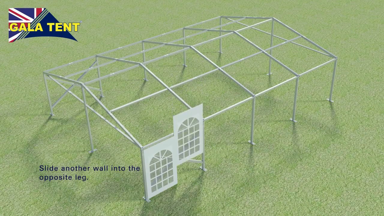 6m x 12m How to Erect Gala Tent Fusion Marquee - Assembly Instructions