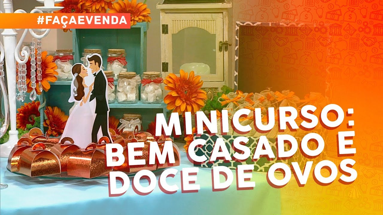 Minicurso de doces de casamento: bem casado de amêndoas e doce de ovos