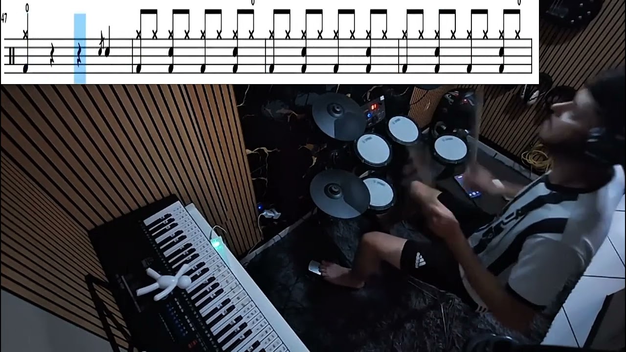 Uptown Funk Mark Ronson (ft.Bruno Mars) Drum Cover _mixed danbatera aulas de bateria com partituras 