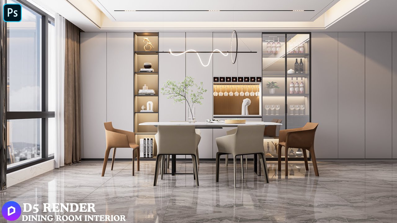 Realistic Interior Lighting Made Easy | D5 Render Tutorial.