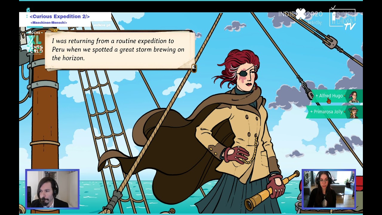 Indie X 2020 showcase of Curious Expedition 2