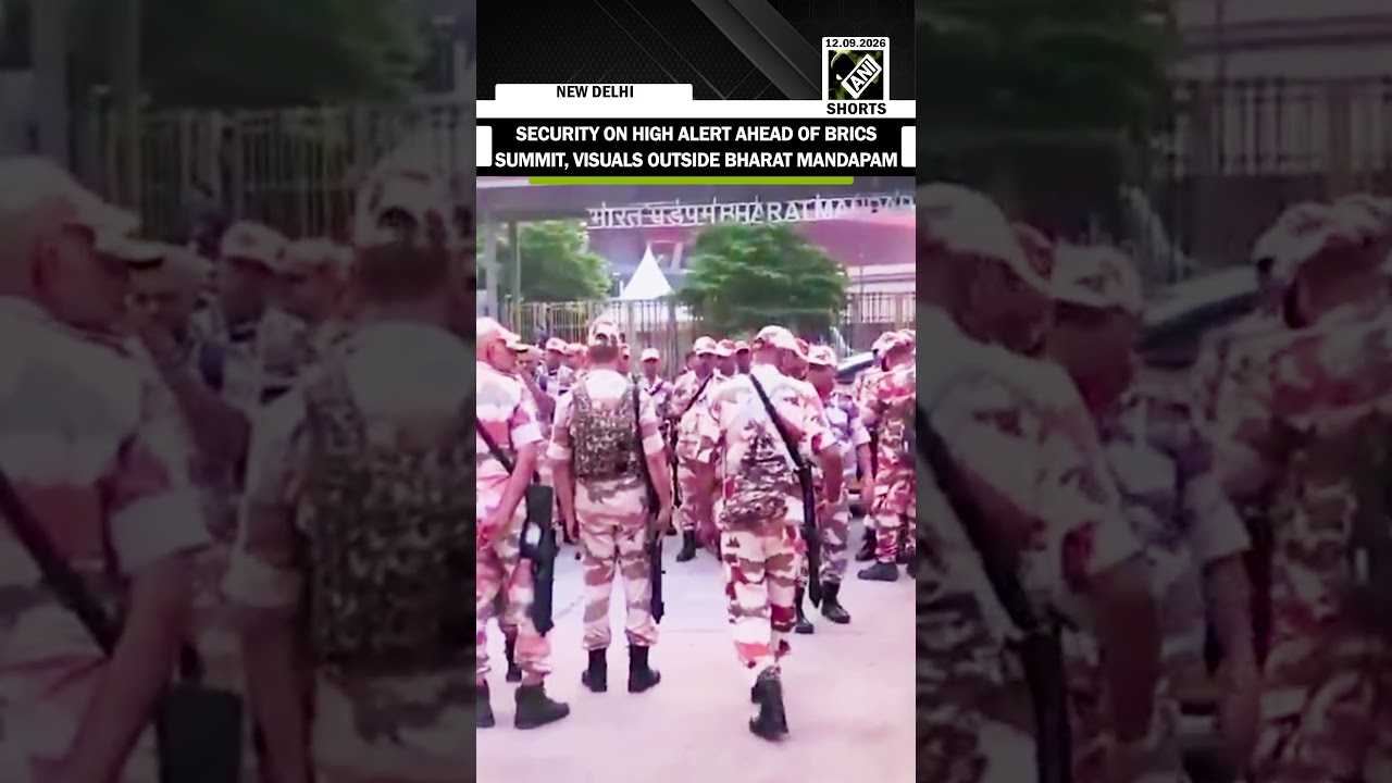 Watch! Security on high alert ahead of BRICS summit, visuals outside Bharat mandapam in New Delhi