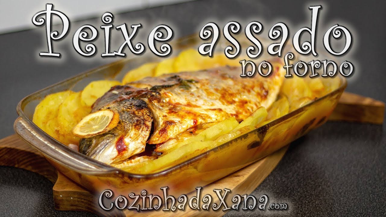 Peixe assado no forno
