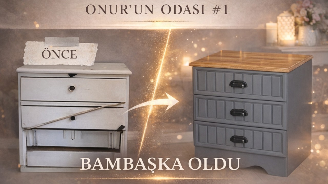 KOMODİN BOYAMA - Eski Mobilya Yenileme - Eski Mobilyalarınızı Atmayın!