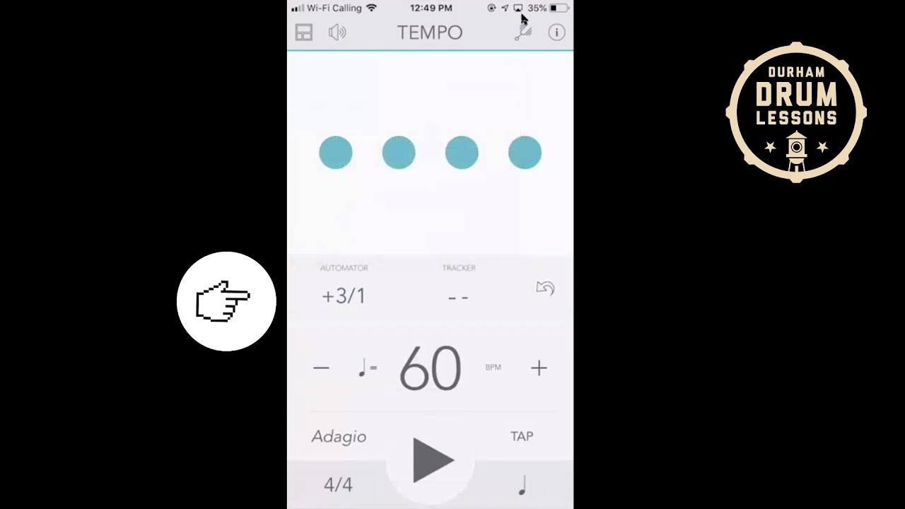 Как я использую приложение Tempo Metronome