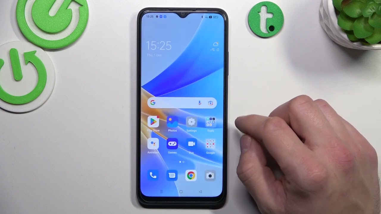 How to Remove / Restore Phone Icon From the Screen on OPPO A17?