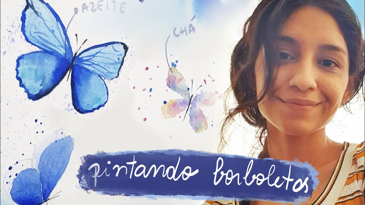 [TUTORIAL] Como PINTAR suas primeiras BORBOLETAS em AQUARELA | Lena Mao