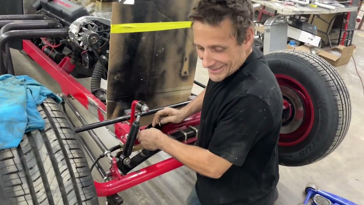 Fixing the front end wobble on a T bucket