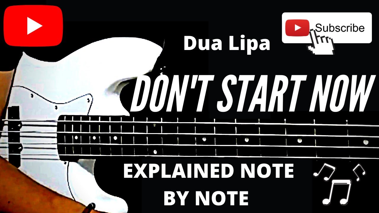 HOW TO PLAY DON'T START NOW BY DUA LIPA BASS LESSON/TUTORIAL