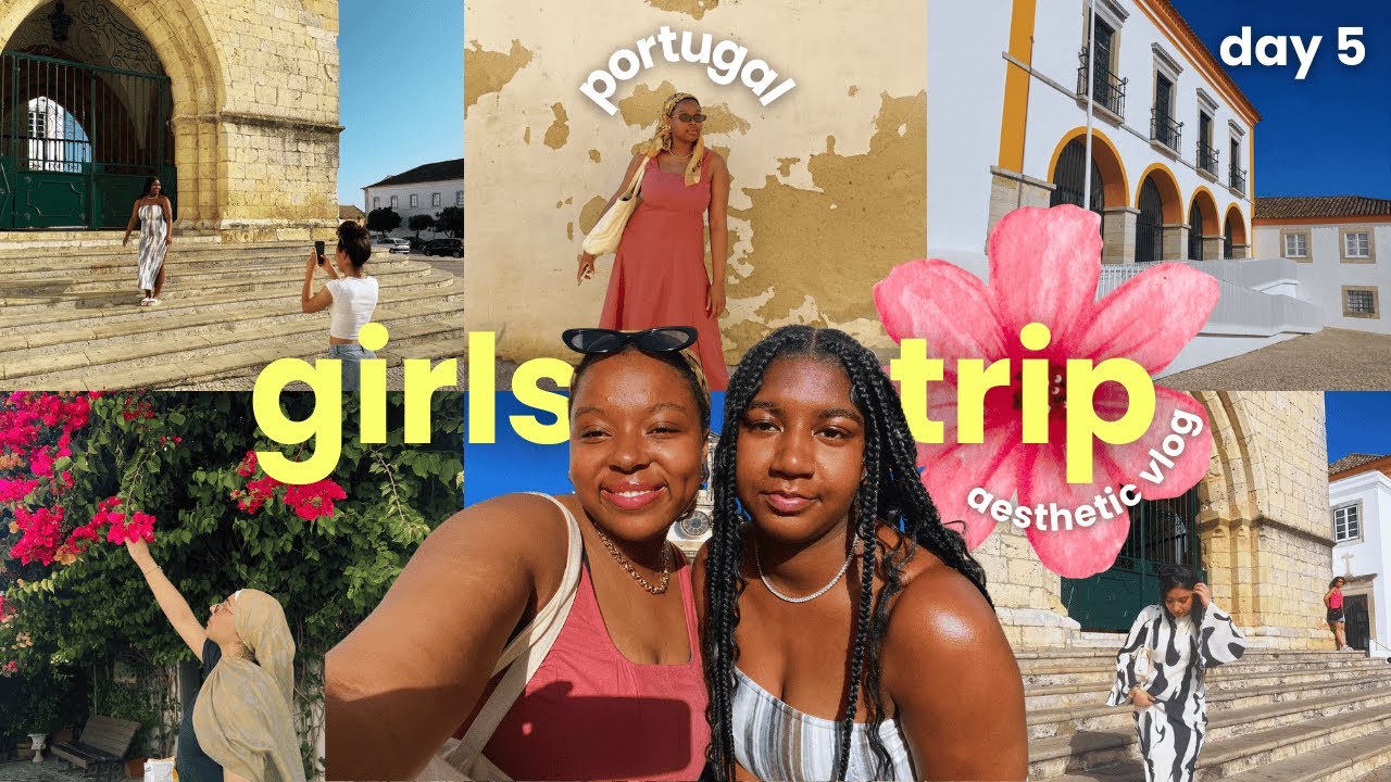 EXPLORING ALBUFEIRA 🌺 | girls trip travel vlog | 🪼🥥🐚🌊