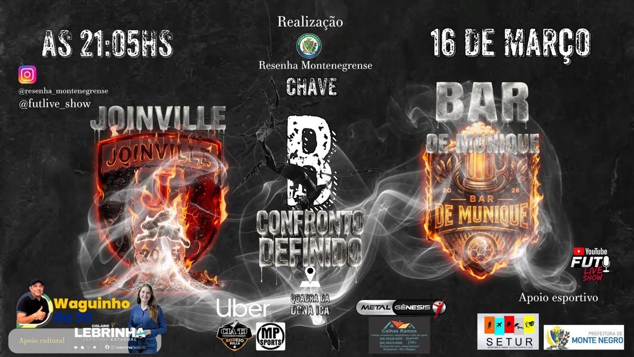 🔴 AO VIVO! 🔴 CAMPEONATO DE FUTSAL RESENHA EM FOLIA | JOINVILLE X BAR DE MUNIQUE