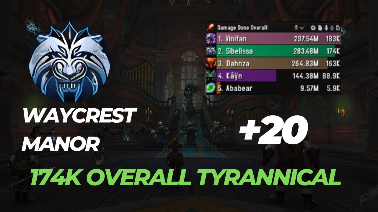 +20 Waycrest Manor WindWalker Monk buffs! 466 ilvl POV 174k overall  dragonflight 10.2.0 season 3