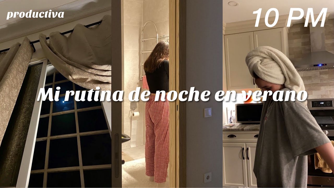 MI RUTINA DE NOCHE EN VACACIONES 🌙  l cena, skincare, pintrerest