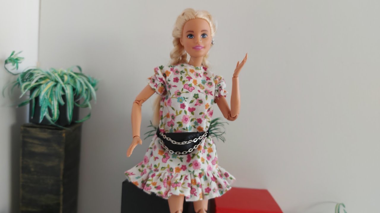 vestido manga farol para barbie y muñecas