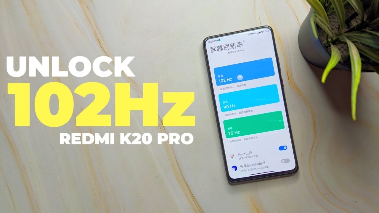 Unlock 102hz Refresh Rate On Redmi K20 Pro - Tested With 90Fps Gaming !!