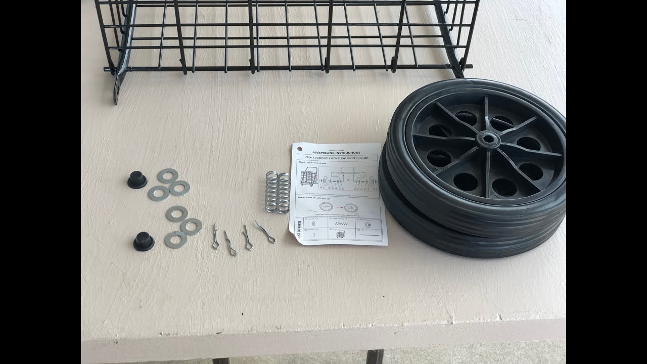 Cómo instalar las ruedas en un carrito de compras / How to install wheels on a shopping cart