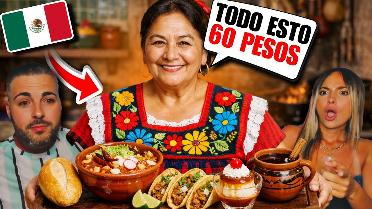 LA COMIDA CORRIDA de MÉXICO nos IMPRESIONÓ por SU CALIDAD, CANTIDAD y PRECIO 🇲🇽😳 *es UNA LOCURA*