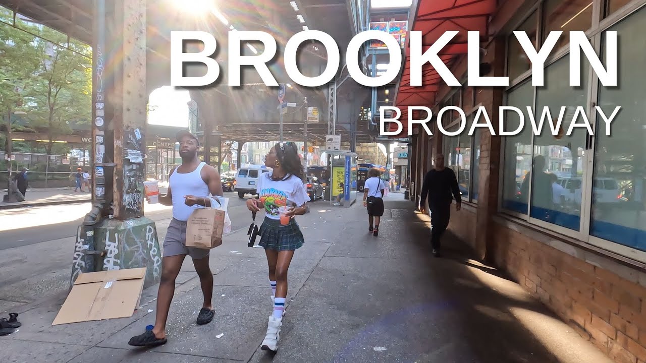 NEW YORK CITY Walking Tour [4K] BROOKLYN - BROADWAY