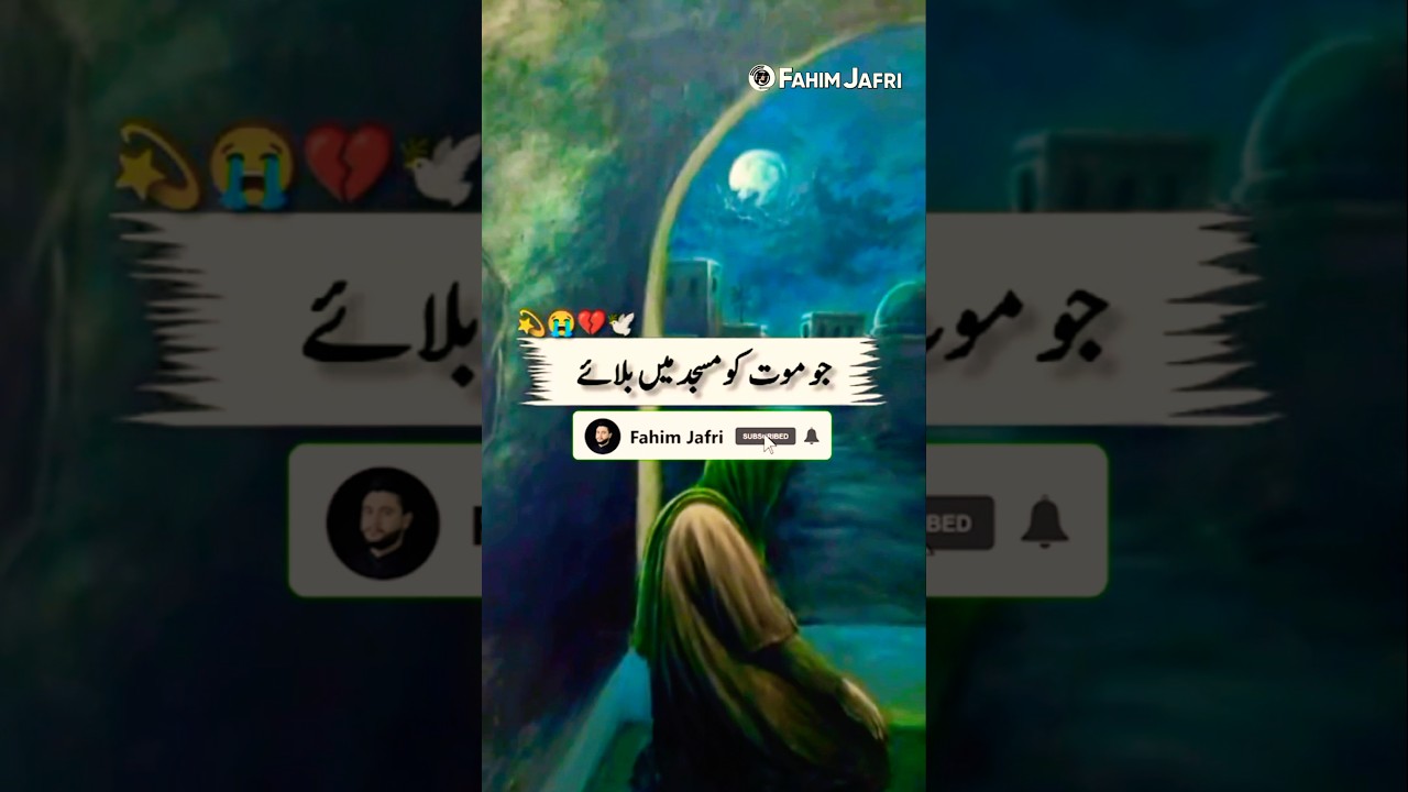 Ramzan Shahadat Mola Ali Shokat Raza Shokat 21 Ramzan Status#ramzan#shokatrazashokat#poetry#shorts