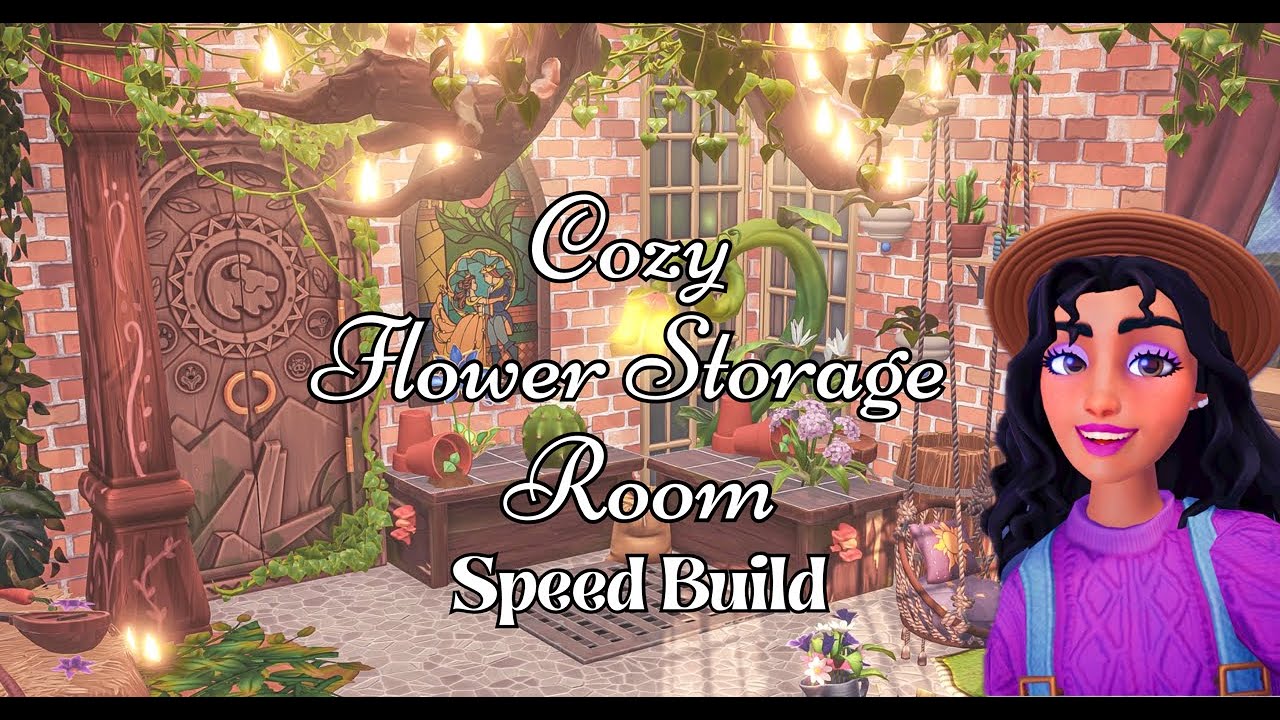 Уютная комната для хранения цветов (быстрая сборка) 🌷✨ | Disney Dreamlight Valley