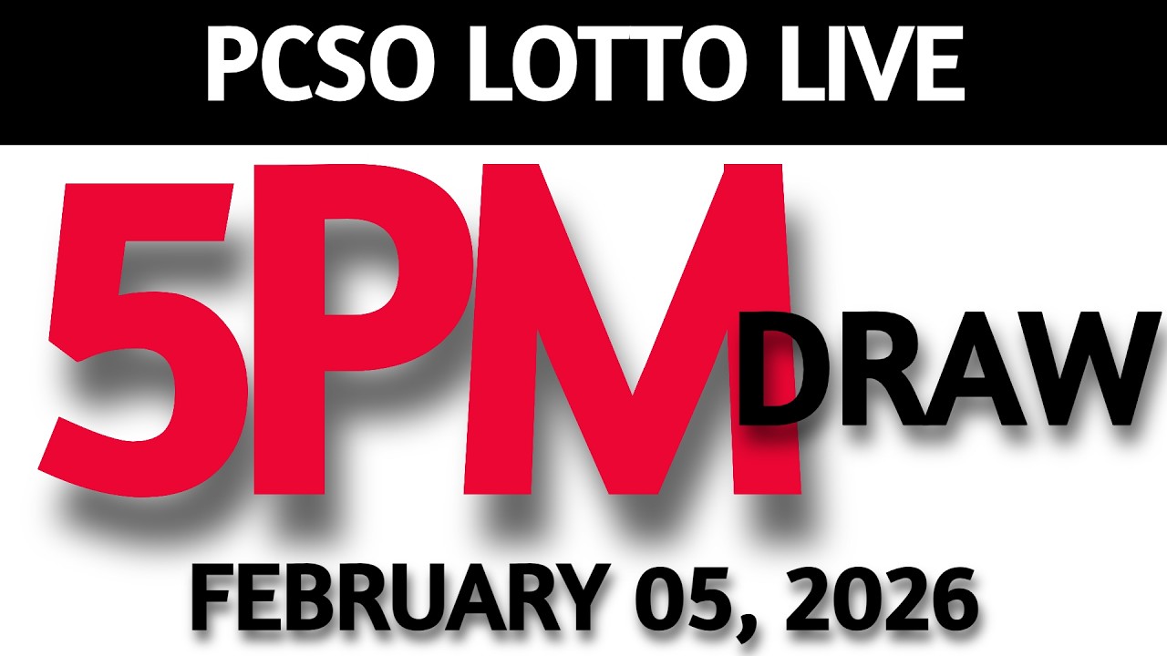 Lotto Result Today 5pm Draw February 05, 2026 Swertres Ez2  PCSO LIVE