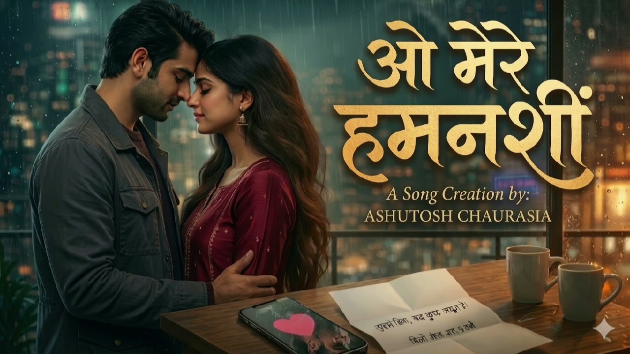 O Mere Humnasheen (Official Video) Ashutosh Chaurasia New Hindi Romantic Song, Heart Touching Melody