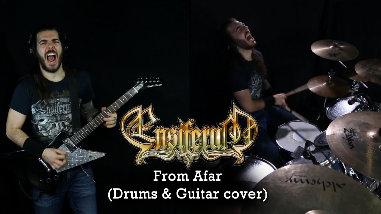 Ensiferum - From Afar (Drums & Guitar cover)