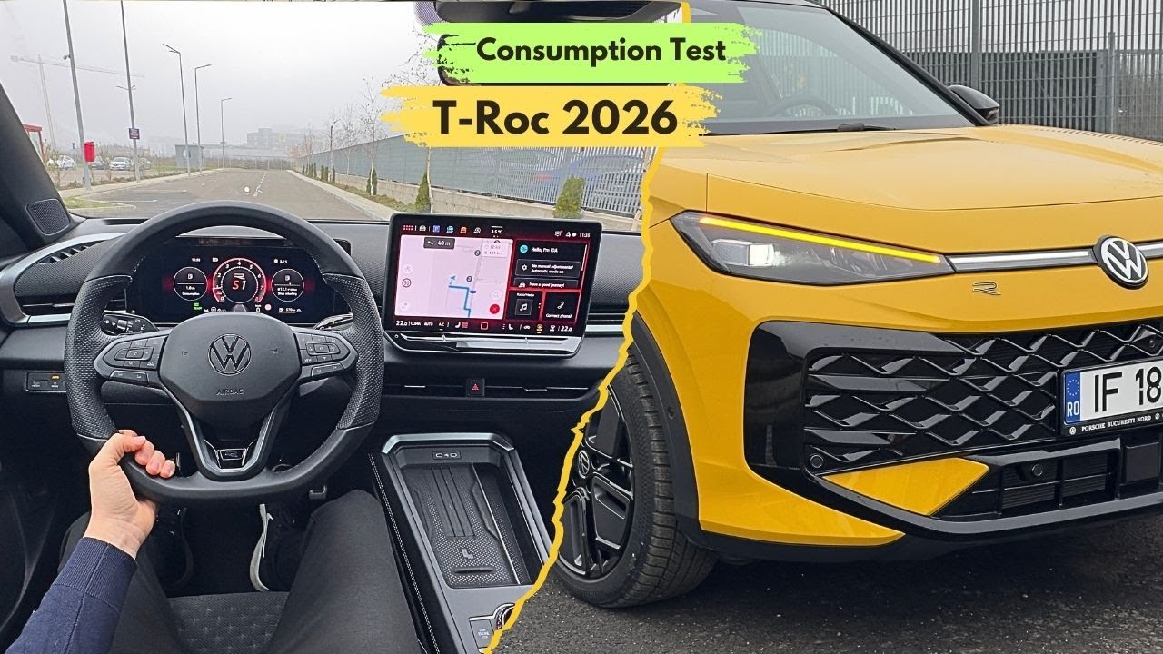 Тест расхода топлива Volkswagen T-ROC 2026