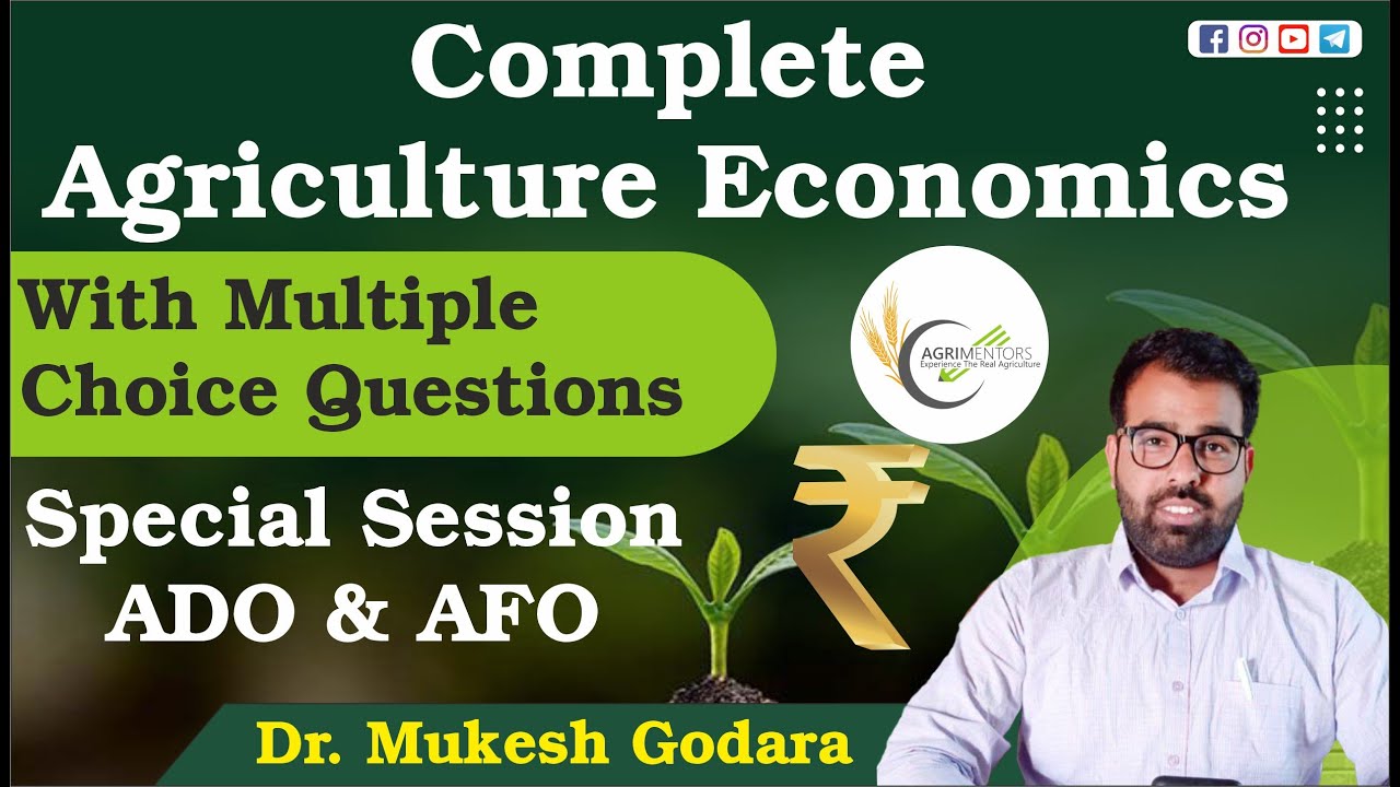 Agriculture Economics with Multiple choice Questions Explanations | Haryana ADO Special Session |AFO