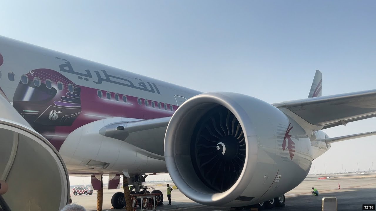 DOHA-DUBAI(full flight journey)QATAR AIRWAYS(Quiet flights)