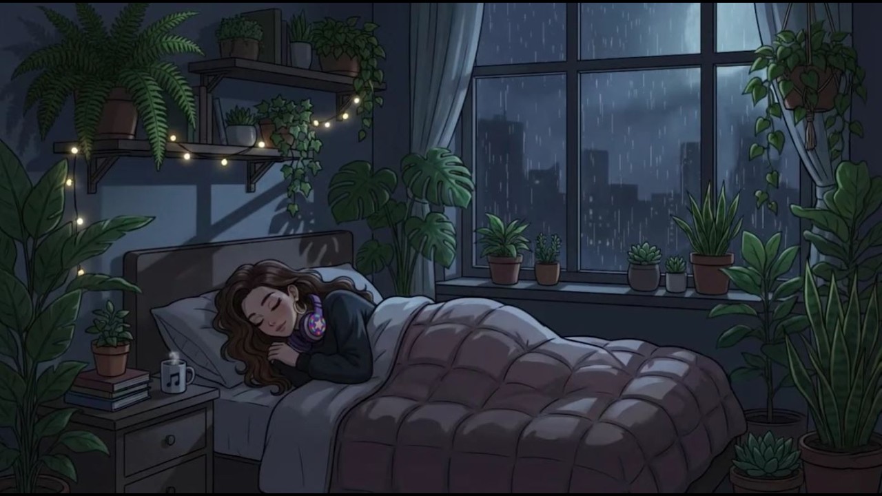 Cozy Rainy Night 🌧️ Lofi Beats to Sleep, Study & Relax
