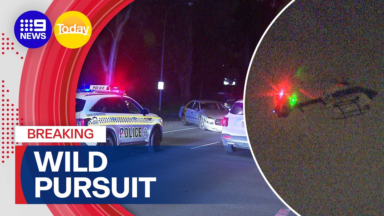 Six children arrested after separate car chases | 9 News Australia