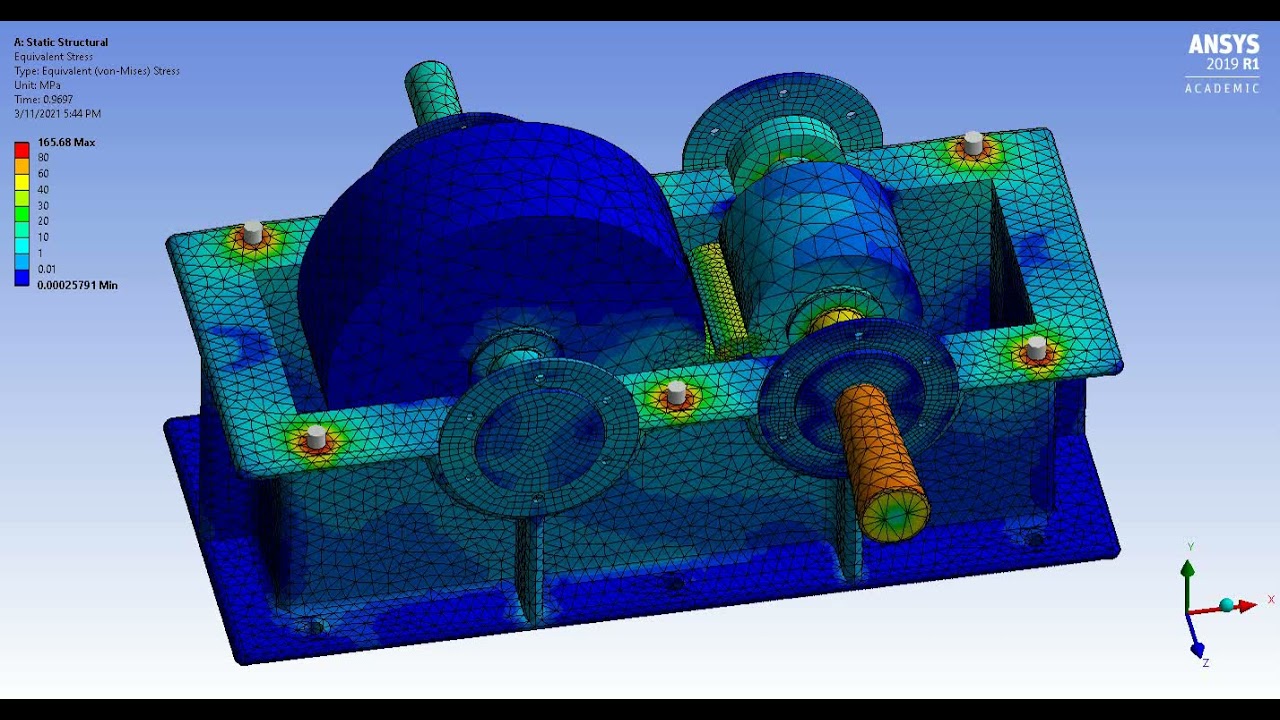Advanced Mechanical Design Gearbox FEA (ENS5114)