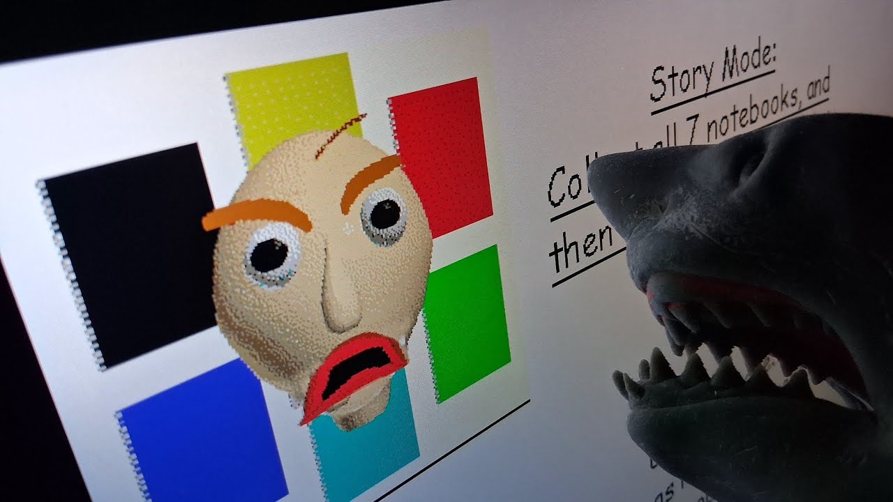 SGB Movie: Shark Puppet Plays Baldi's Basics Super Fast Edition!