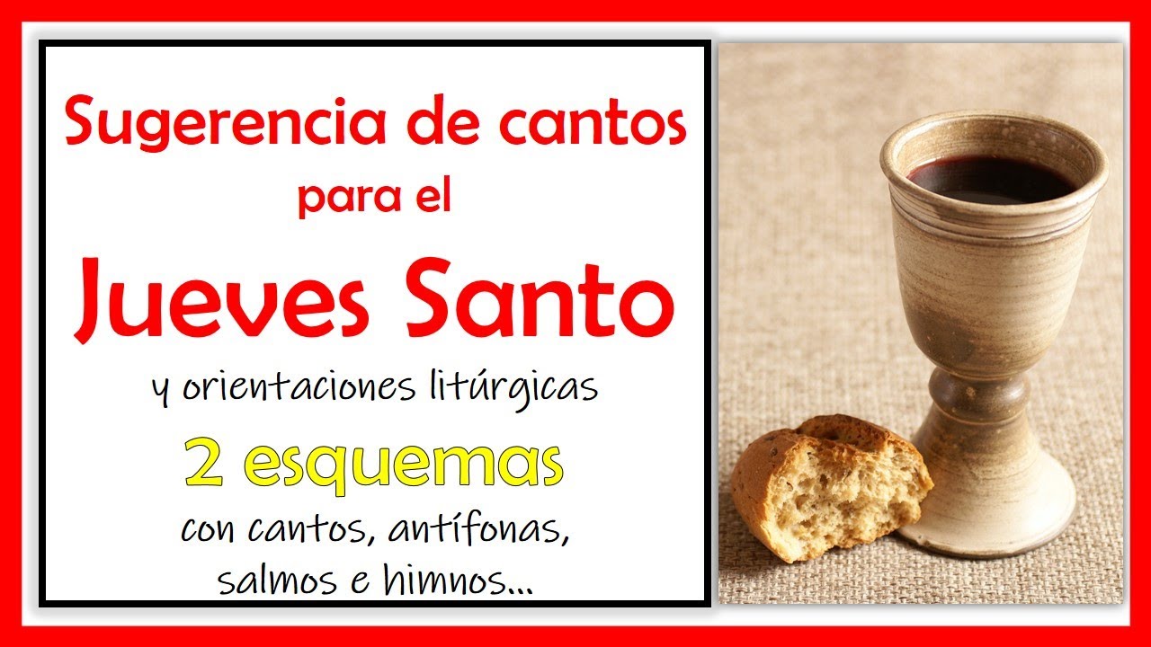 ⚪CANTOS PARA EL JUEVES SANTO │17 de abril 2025 │Cantos para SEMANA SANTA: entrada y comunión