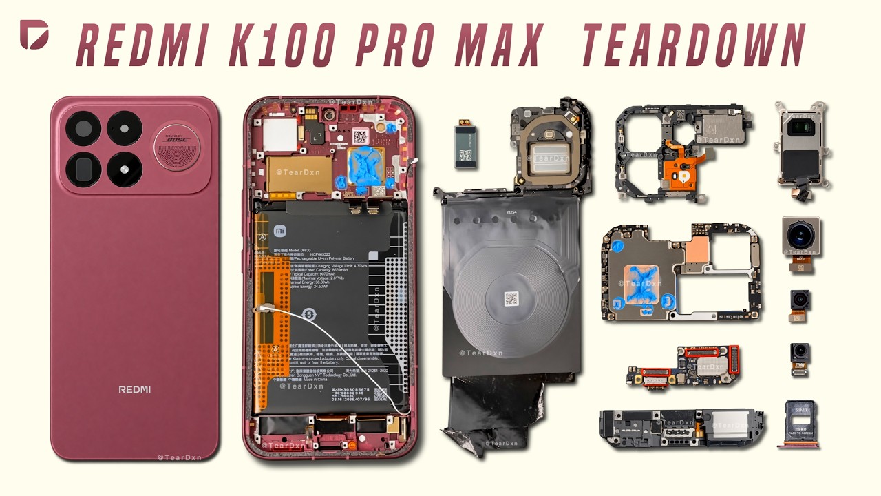 Redmi K100 Pro Max TEARDOWN (Disassembly) - See What's Inside this Phone!