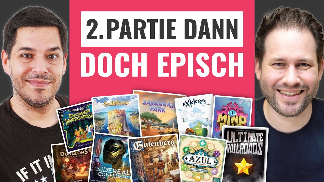 Kurzfazit: Gutenberg, Azul 4, Mindbug, Settlement, Ultimate Railroads, Savannah Park